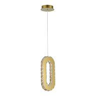 SL6506.203.01 Светильник подвесной ST-Luce Золотистый/Золотистый, Прозрачный LED 1*9W 3000K ЛУНГО 500_191_2946945